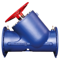 STRÖMAX-GF, Strangregulierventil in Flanschausführung, Schrägsitzform, mit linearer Kennlinie