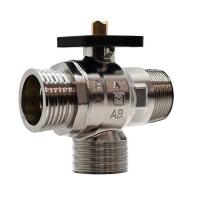 3-Wege-Verteilventil mit Außengewindeanschluss G, flachdichtend