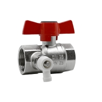 Kugelhahn Multiport mit Flügelgriff, PN 25