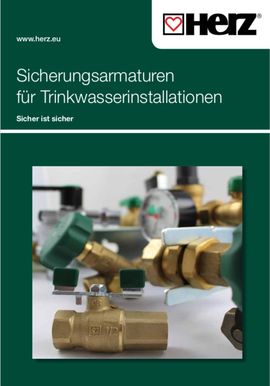 Sicherungsarmaturen für Trinkwasser-
													<br>installationen 