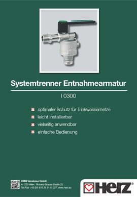 Systemtrenner 
																							<br> Entnahmearmatur I0300